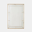 Global Views Claus Brushed Brass Stud Mirror