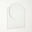 Global Views Mila Square/Circle Mirror Brushed Brass
