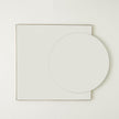 Global Views Mila Square/Circle Mirror Brushed Brass