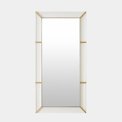 Global Views Asher Mirror Acrylic/Brushed Brass