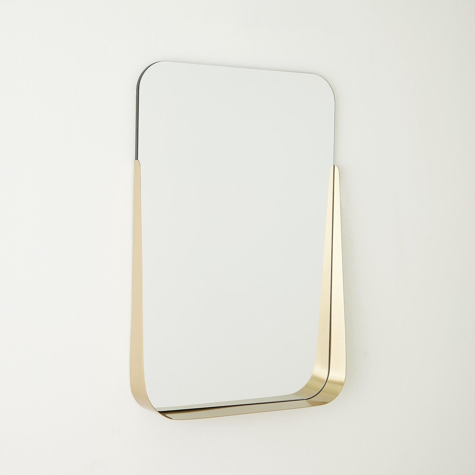 Global Views Tucker Shelf Mirror Brass