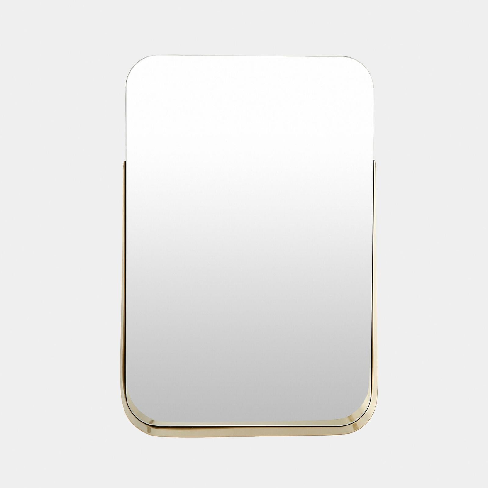 Global Views Tucker Shelf Mirror Brass