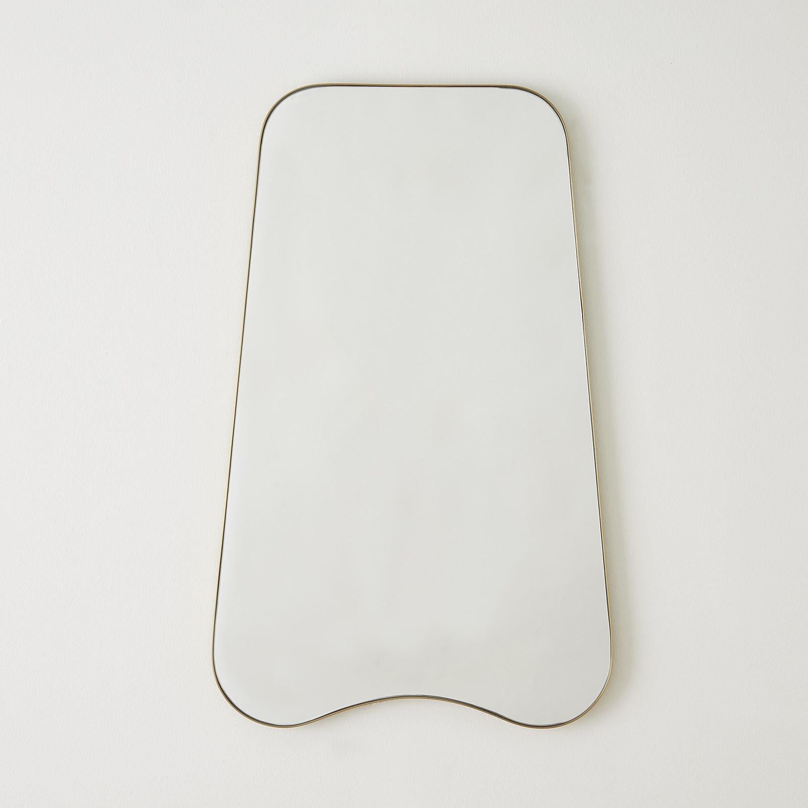 Global Views Mariko Organic Brass Framed Mirror