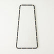 Global Views Fremmy Irregular Mirror Black with Brass Studs