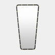 Global Views Fremmy Irregular Mirror Black with Brass Studs