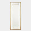 Global Views Block Framed Mirror Brass