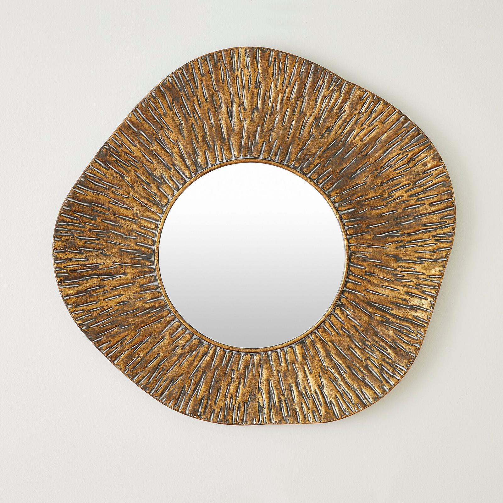 Global Views Ameba Antique Gold Wall Mirror