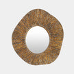Global Views Ameba Antique Gold Wall Mirror