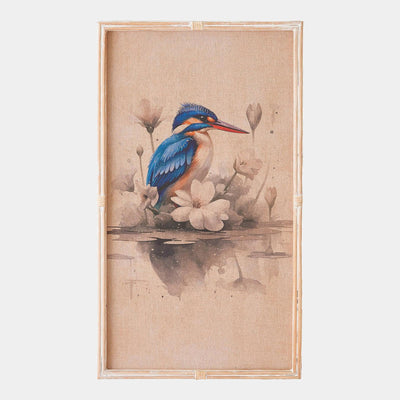 Global Views Blue Kingfisher Wall Art