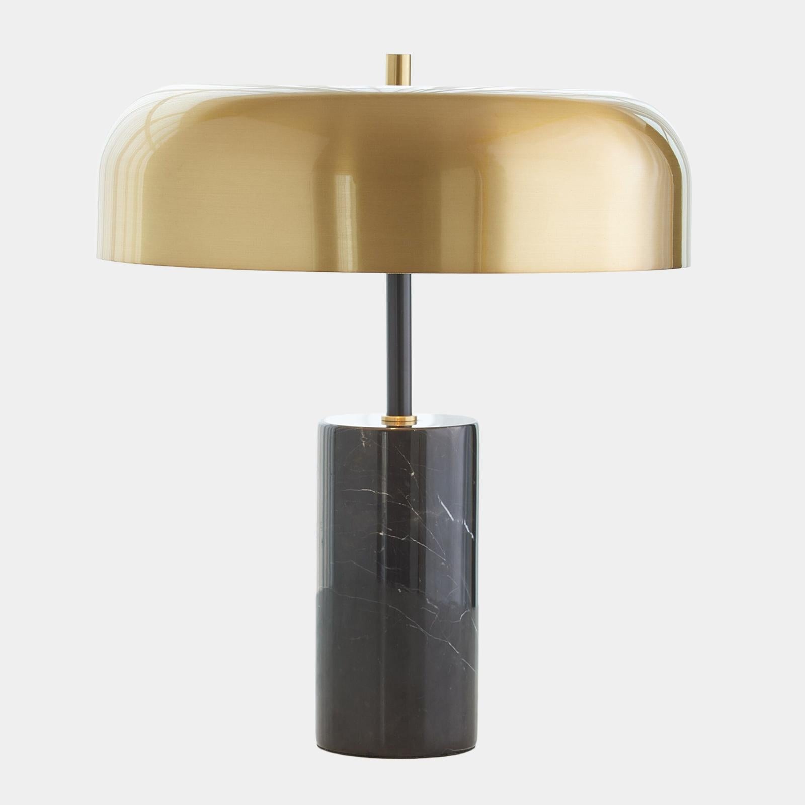 Global Views Carly Black Dome Table Lamp