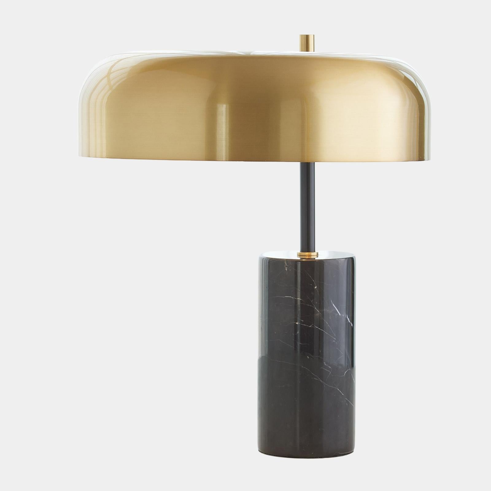 Global Views Carly Black Dome Table Lamp