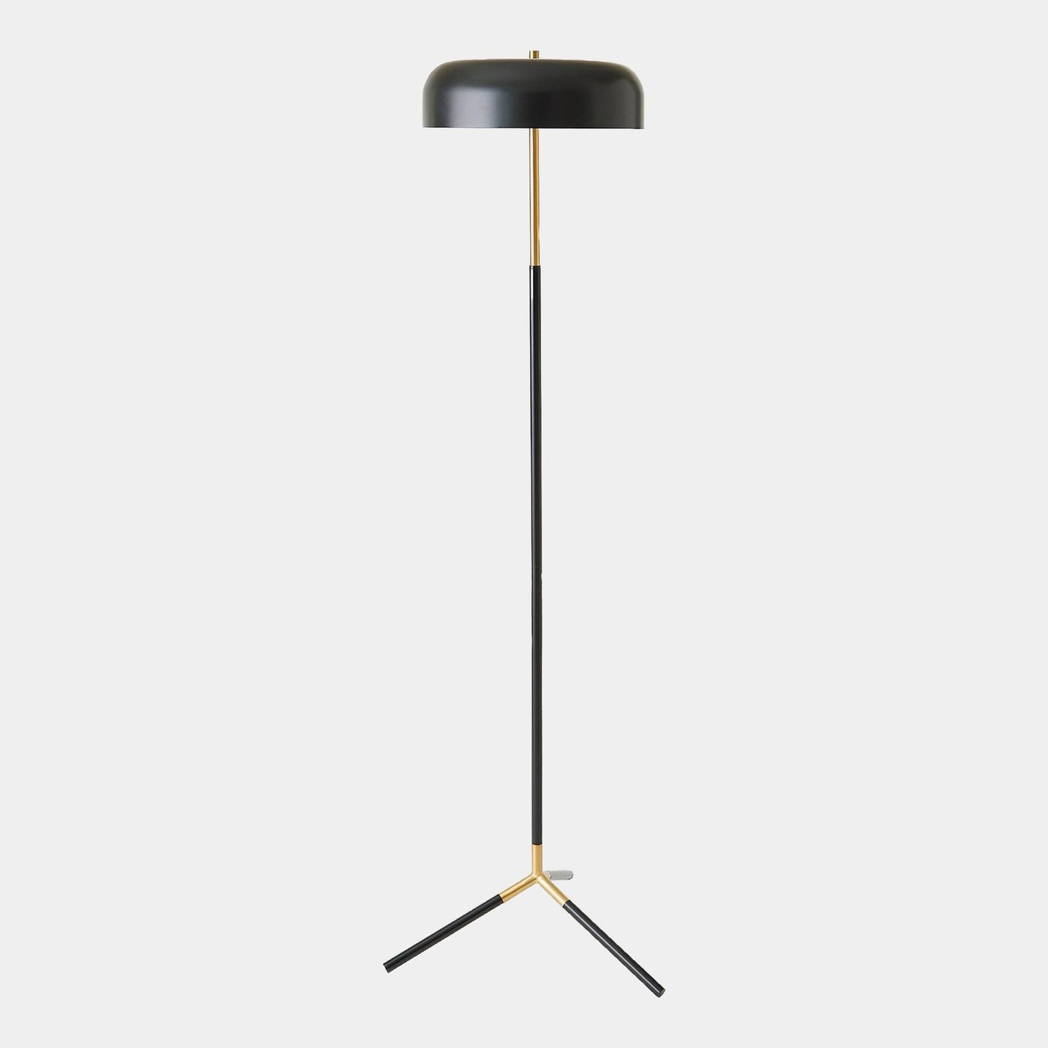Global Views Carson Black Brass Dome Floor Lamp