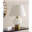 Global Views Global White Brass Table Lamp