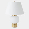 Global Views Global White Brass Table Lamp