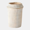 Global Views Frollo Ribbed Cement Vase