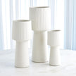 Global Views Torcia Tall Ribbed Top Vase