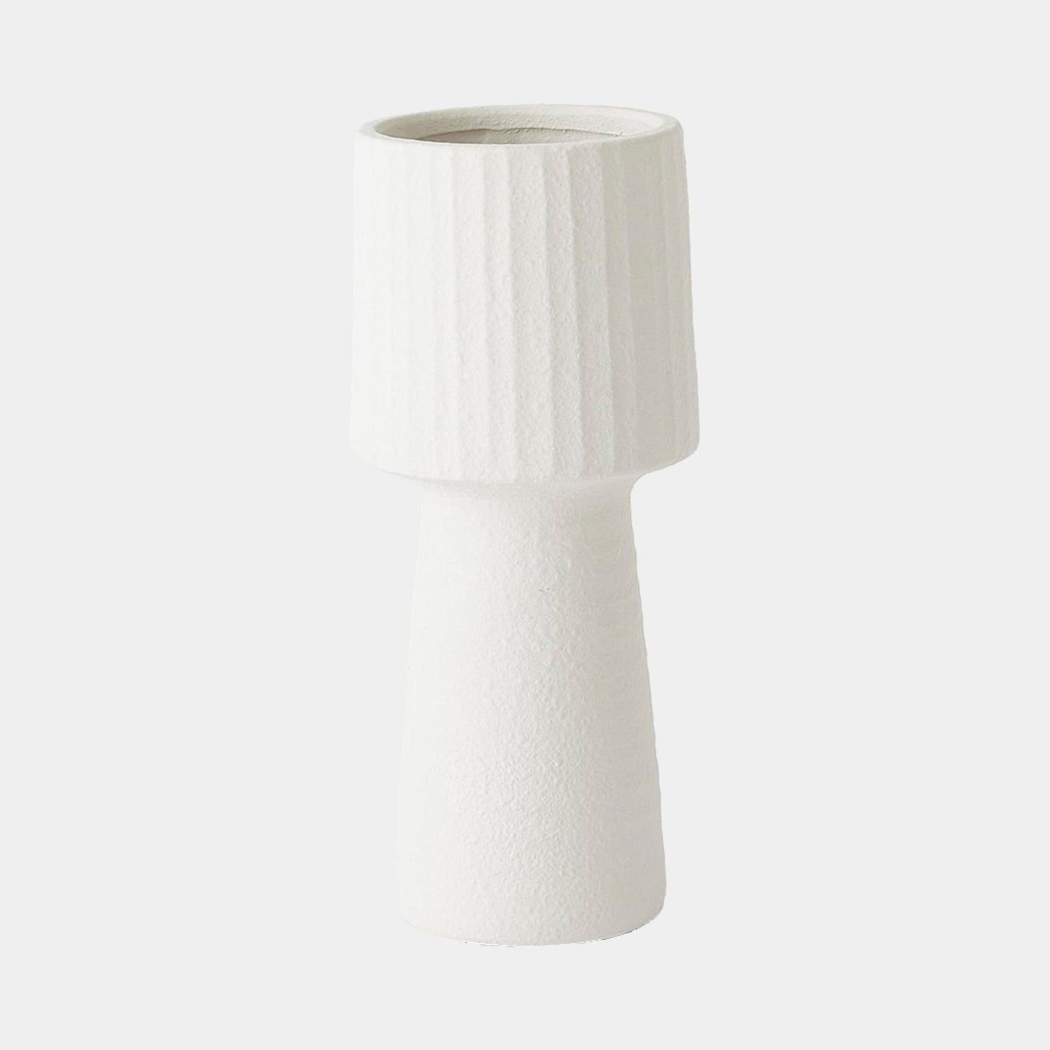 Global Views Torcia Tall Ribbed Top Vase