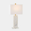 Global Views Stalwart Crystal Table Lamp White