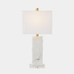Global Views Stalwart Crystal Table Lamp White