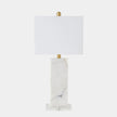 Global Views Stalwart Crystal Table Lamp White