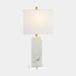 Global Views Stalwart Crystal Table Lamp White