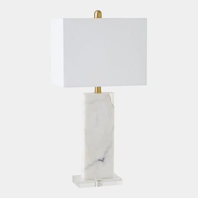 Global Views Stalwart Crystal Table Lamp White
