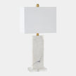 Global Views Stalwart Crystal Table Lamp White