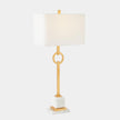 Global Views Top Ring Gold Leaf Table Lamp