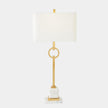 Global Views Top Ring Gold Leaf Table Lamp