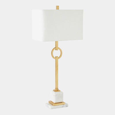 Global Views Top Ring Gold Leaf Table Lamp