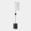 Global Views Maximus Faux Marble Black Gold Table Lamp