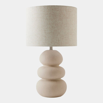 Global Views Beige Ceramic Bubbled Lamp