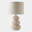 Global Views Beige Ceramic Bubbled Lamp