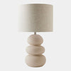 Global Views Beige Ceramic Bubbled Lamp
