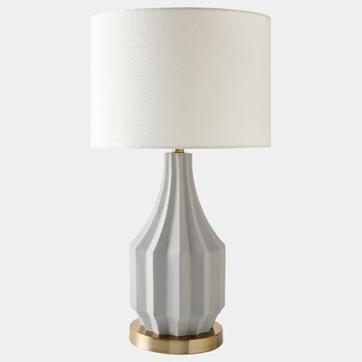 Global Views Crandall Gray Fluted Lamp