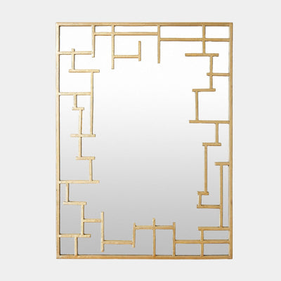 Global Views Jasmine Gold Leaf Wall Mirror