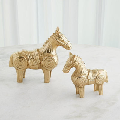 Global Views Funny Fig Horse Gold