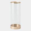 Global Views Banded Antique Brass Hurricane