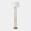Global Views Four Pillar Satin Brass Floor Lamp