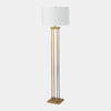 Global Views Four Pillar Satin Brass Floor Lamp