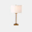 Global Views Franklin Antique Brass Glass Tube Table Lamp