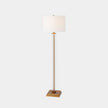 Global Views Franklin Antique Brass Glass Tube Floor Lamp