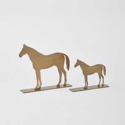 Global Views Antique Brass Horse Sculpture