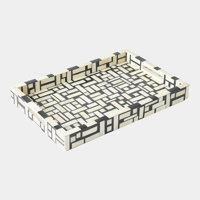 Global Views Kris Inlaid Black Tray