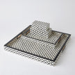 Global Views Moroccan Black Resin Square Tray