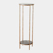 Global Views Nicky Iron Pedestal Table