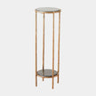 Global Views Nicky Iron Pedestal Table