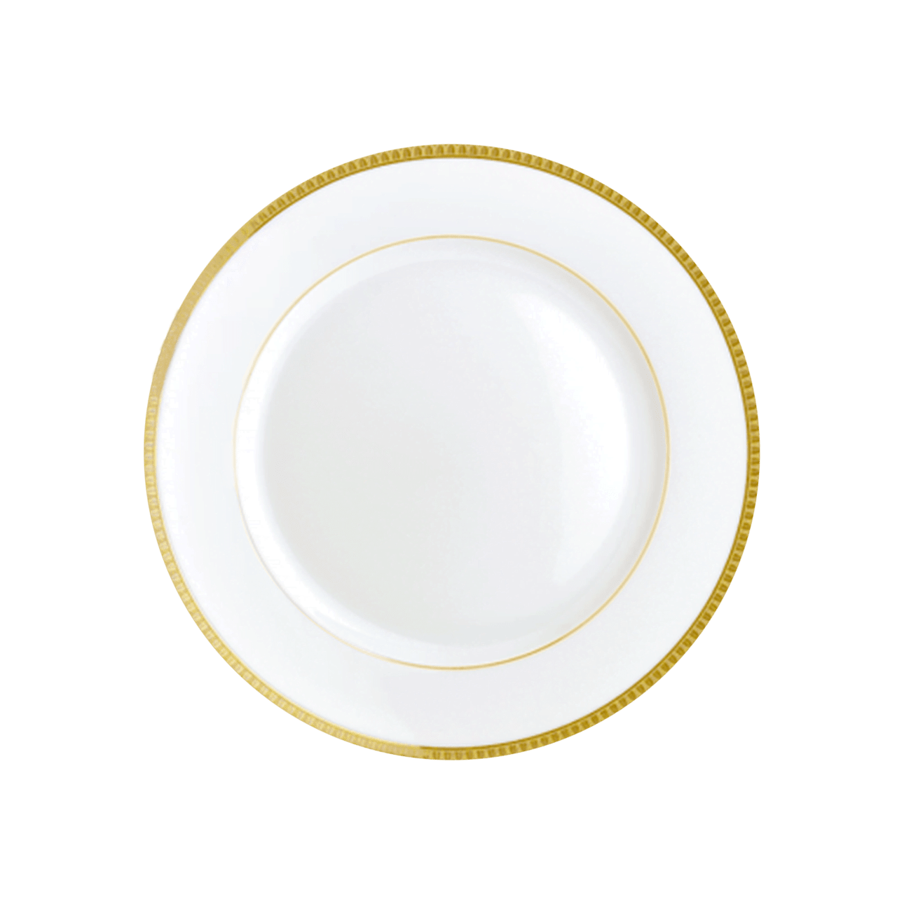 Christofle Malmaison Porcelain Dessert Plate Gold 21 Cm