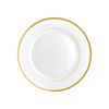Christofle Malmaison Porcelain Dessert Plate Gold 21 Cm