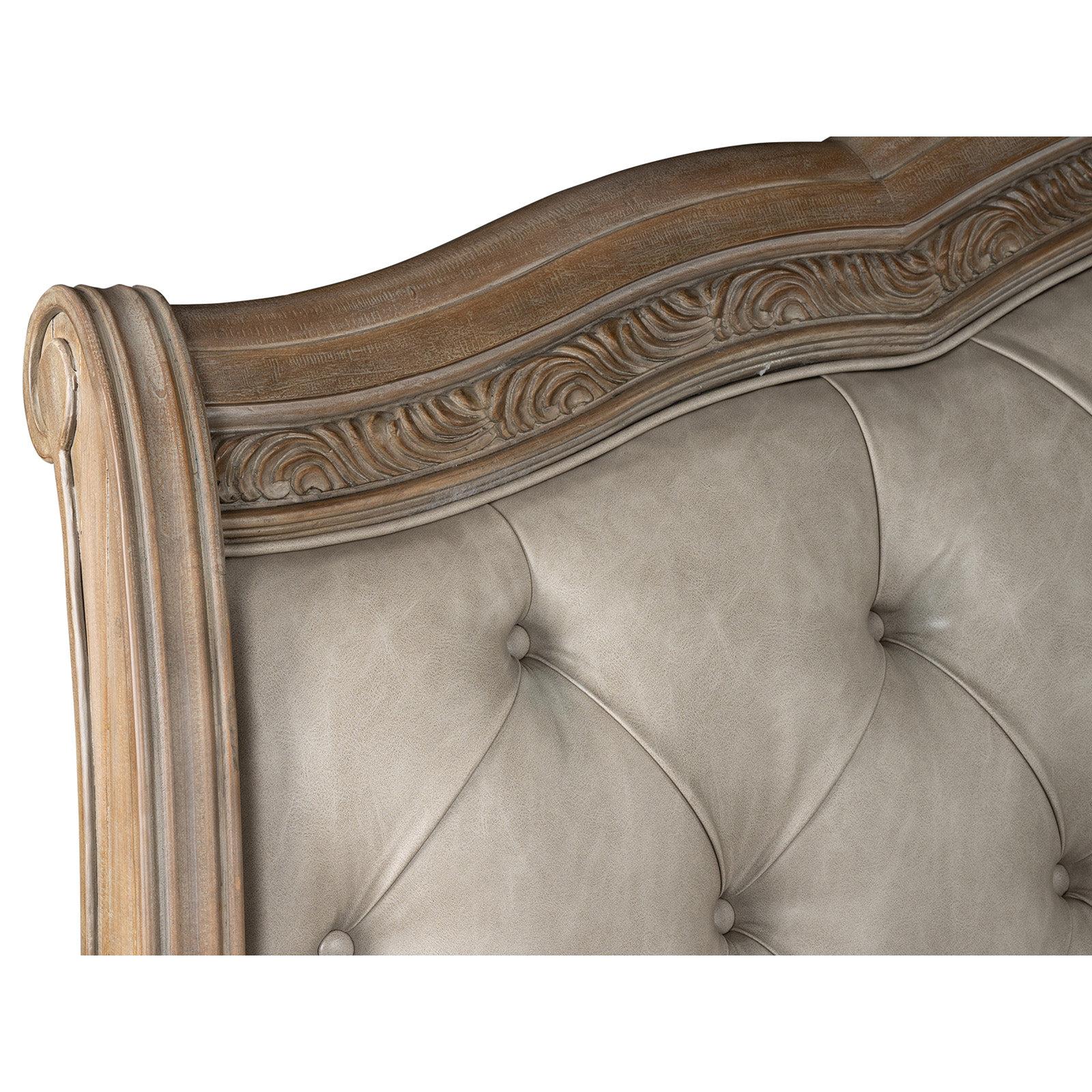 Magnussen Home Marisol Fawn Upholstered Sleigh Bed